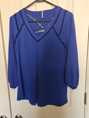 Nine Eight Blue Blouse